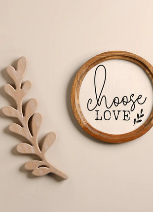 The Words Co Wooden Mini Leaf Decor