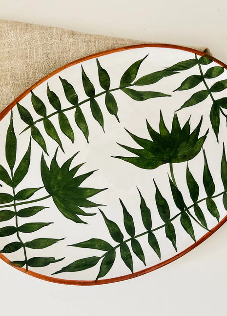 Khan Elsaada Palm Leaves Oval Platter