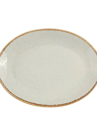 Porland Seasons Oval Plate - Grey, 24cm