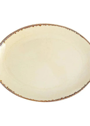 Porland Seasons Oval Plate - Beige, 31cm