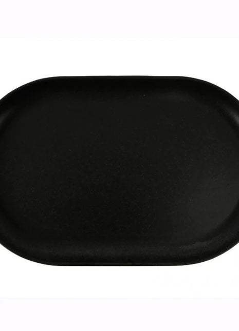 Porland Seasons Oval Serving Platter - Black, 32x20cm