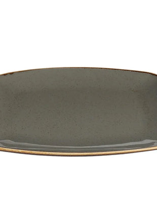 Porland Seasons Rectangular Serving Platter - Dark Grey, 32cm