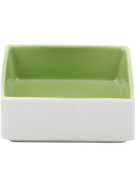 Porland Rainbow Nut Plate - Green, (Set of 2) 8x8cm
