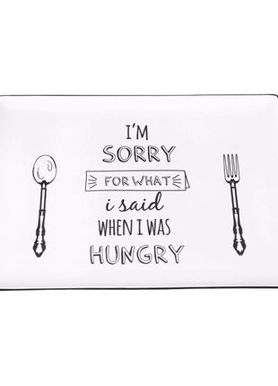 Porland Be Happy Plate - 27x20cm