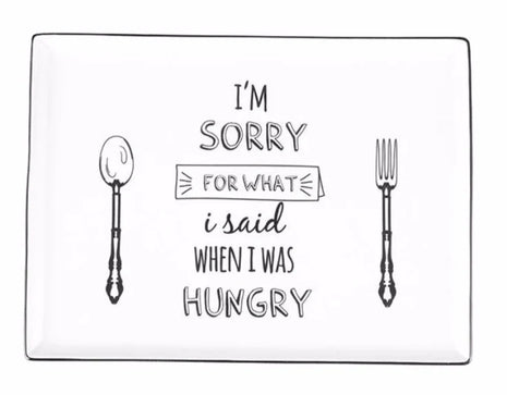 Porland Be Happy Plate - 27x20cm