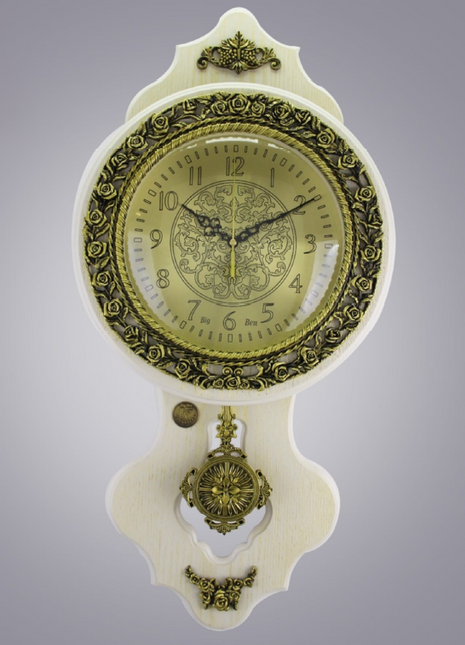 Big Ben Pendulum Wooden Wall Clock