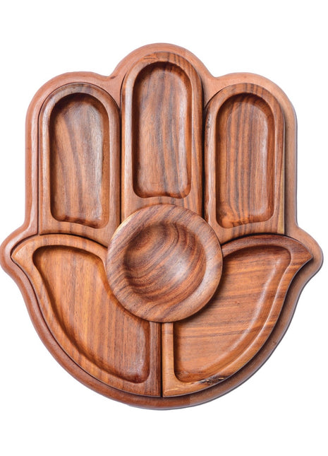 Wooden Nuts Platter (Kaff Shape) (30 cm)
