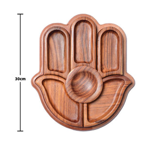 Wooden Nuts Platter (Kaff Shape) (30 cm)