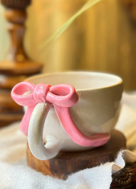 Piece of Sara Pink Bow Mug