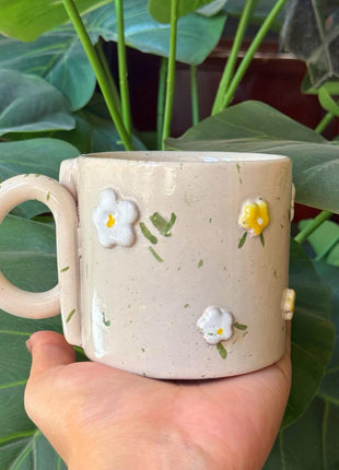 Piece of Sara Beige Flora Mug