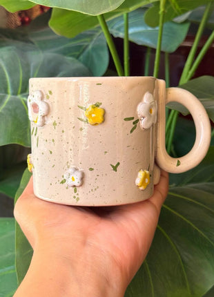 Piece of Sara Beige Flora Mug