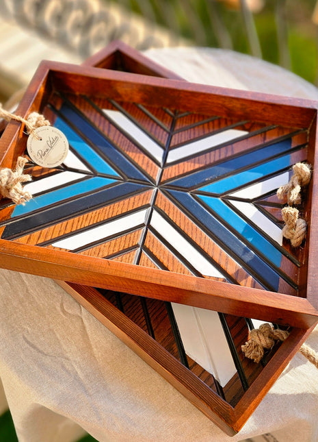 Pura Vida Boho Tray Set of 2