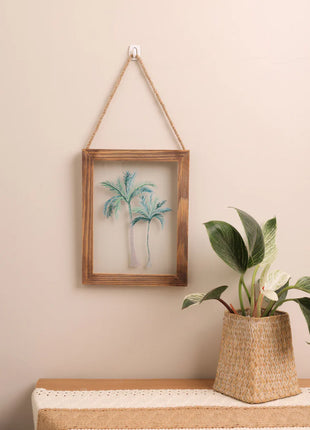 The Words Co Boho Palms Glass Frame
