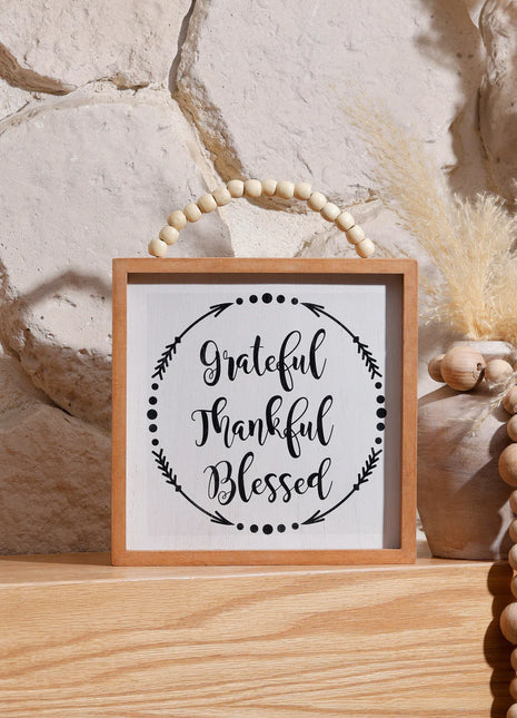 The Words Co Grateful, Thankful, Blessed Frame