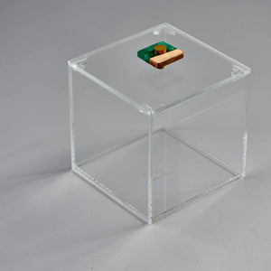 Zee Designs Plexiglass Resin Squared Box