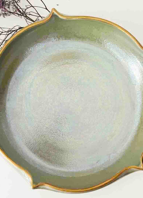 Khan Elsaada Aurum Round Pasta Serving Platter