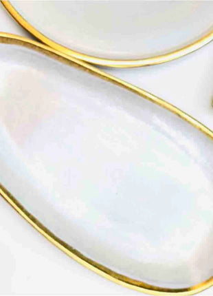 Khan Elsaada Aurum Pear Serving Platter