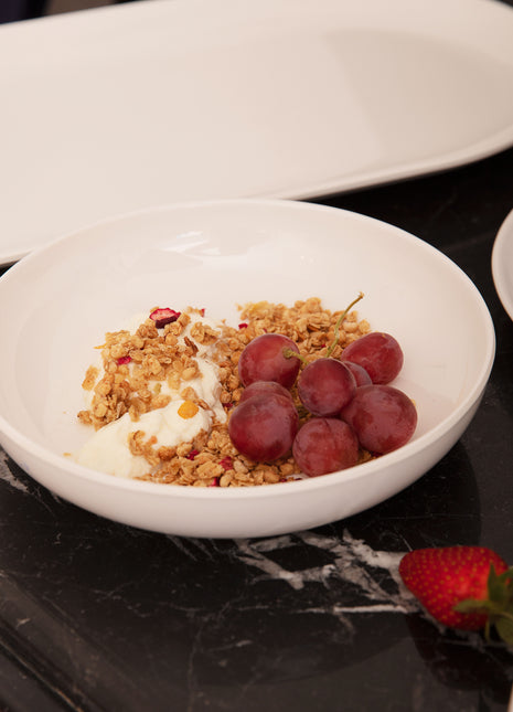 Bright Designs Melamine Deep Dish 
Set of 6 (D 22cm H 5cm) White