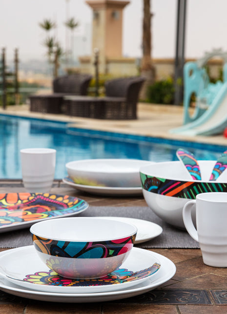 Bright Designs Melamine Bowl 
Set of 6 (D 14cm H 6cm)  Paisley