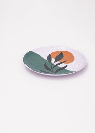 Bright Designs Melamine Dinner Plate 6 Pieces   (D 22cm)black mondo