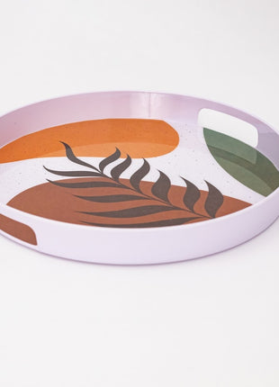Bright Designs Melamine Round Tray 1 Pieces (D 38cm) Black Mondo