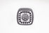Bright Designs Melamine Square Side Plate 6 Pieces (L 22cm W 22cm) Black & White