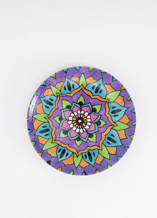 Bright Designs Melamine Dinner Plate 6 Pieces (D 22cm) Mandala