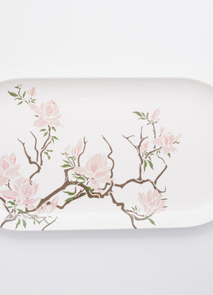 Bright Designs Melamine Serving Platter 
Set of 2 (L 52cm W 26cm) Cherry Blossom