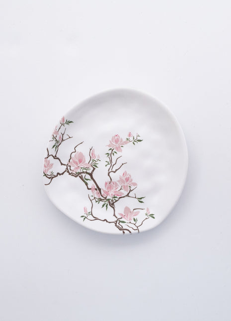 Bright Designs Melamine Matt Side Plate 
Set of 6 (16cm) Cherry Blossom