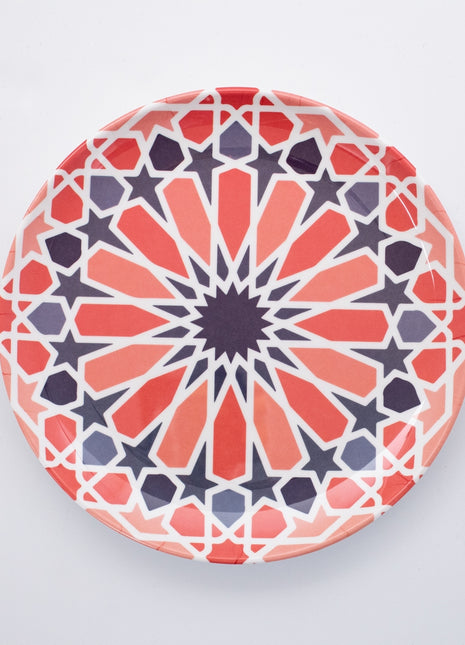 Bright Designs Melamine Dinner Plate
Set of 6 (D 26cm) Arabic Arts