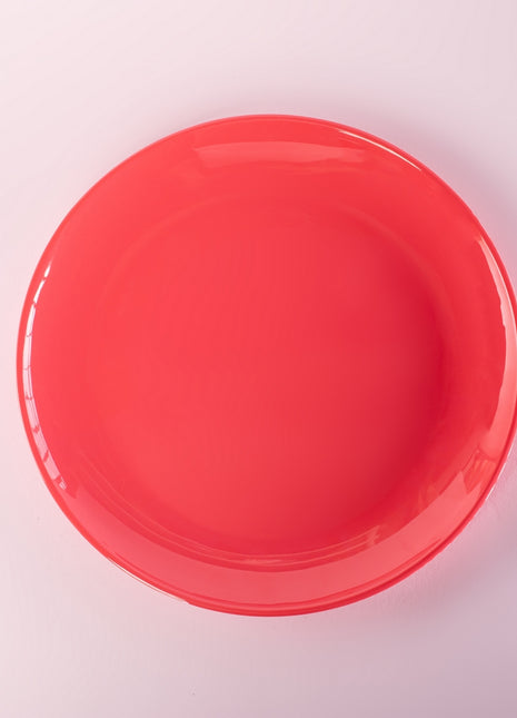 Bright Designs Melamine Dinner Plate 
Set of 6 (D 26cm) Coral