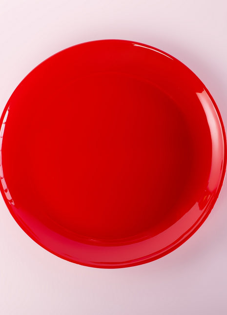 Bright Designs Melamine Dinner Plate
Set of 6 (D 26cm) Red
