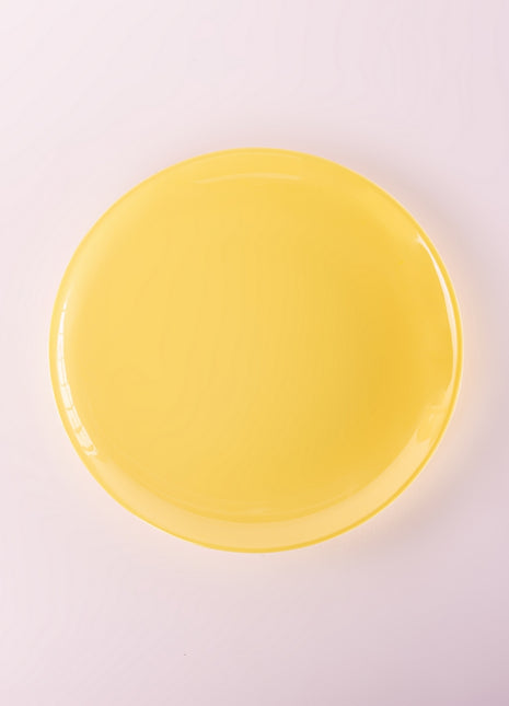 Bright Designs Melamine Side Plate Set of 6 (D 22cm) Yellow