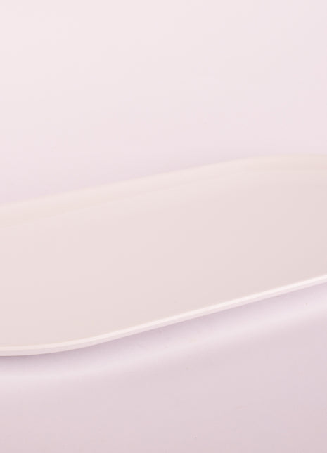 Bright Designs Melamine Serving Platter 
Set of 2 (L 52cm W 26cm) White