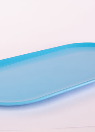 Bright Designs Melamine Serving Platter 
Set of 2 (L 52cm W 26cm) Light Blue