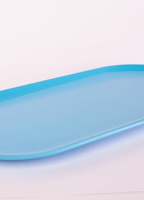 Bright Designs Melamine Serving Platter 
Set of 2 (L 52cm W 26cm) Light Blue