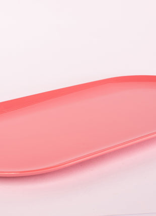 Bright Designs Melamine Serving Platter 
Set of 2 (L 52cm W 26cm) Coral