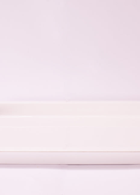 Bright Designs Melamine Rectangle Tray 
Set of 1 (L 55cm W 35cm) White