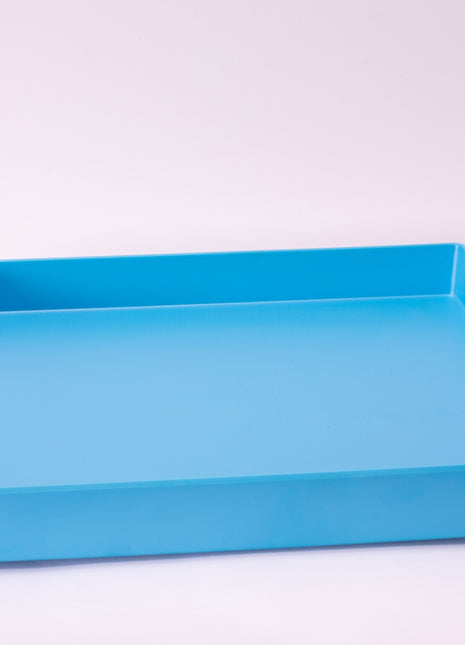 Bright Designs Melamine Matt Square Tray 
Set of 1 (L 38cm W 38cm) Light Blue