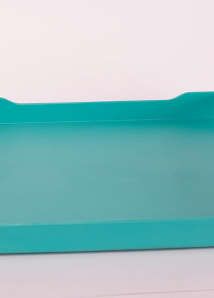 Bright Designs Melamine Matt Square Tray 
Set of 1 (L 38cm W 38cm) Teal