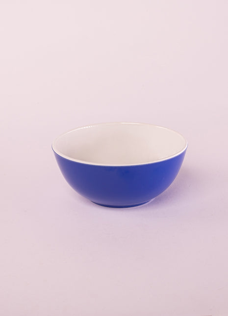 Bright Designs Melamine Bowl 
Set of 6 (D 14cm H 6cm) Double Colour Royal Blue
