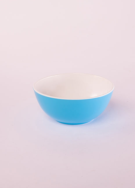 Bright Designs Melamine Bowl 
Set of 6 (D 14cm H 6cm) Double Colour Light Blue