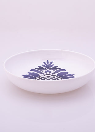 Bright Designs Melamine Deep Dish 
Set of 6 (D 22cm H 5cm) bleu blanc