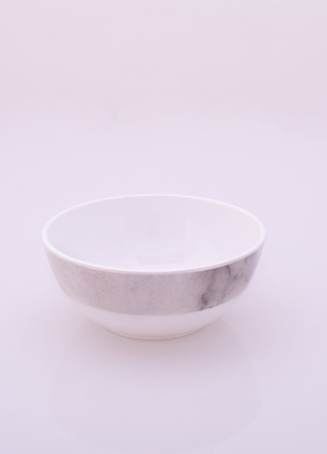 Bright Designs Melamine Bowl 
Set of 6 (D 14cm H 6cm)  White Marble