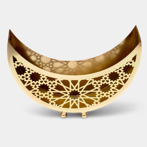 Arze Small Crescent Plate Holder Gold Color