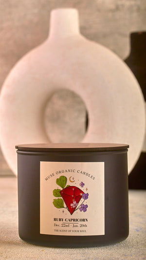 MUSE ORGANIC CANDLES CAPRICON - RUBY (380 g)