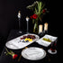 Bright Designs Melamine Dinner Plate
Set of 6 (D 26cm) white Marble