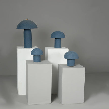 Cove Designs Truffle Velvet Table Lamp