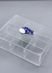 White Rim Knob / 6 Compartment Box (26*16*7) cm