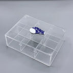White Rim Knob / 6 Compartment Box (26*16*7) cm